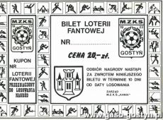 917.Bilet loterii fantowej MZKS Kania Gostyn