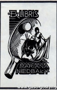 9193.Exlibris autorstwa Krzysztofa Wytykowskiego z Gostynia (2. polowa lat 80. XX wieku)