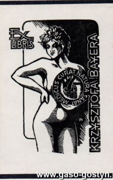 9196.Exlibris autorstwa Krzysztofa Wytykowskiego z Gostynia (2. polowa lat 80. XX wieku)
