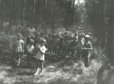 9199.Wycieczka do lasu dzieci z Przedszkola nr 2 w Gostyniu zorganizowana z okazji Dnia Dziecka (1 czerwca 1973 r.)