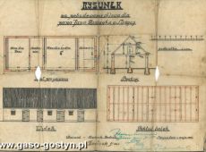 920.Rysunek na pobudowanie chlewa w Stezycy (1924 r.)