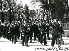 921. 1 maja 1979 r. - Orkiestra Deta Cukrowni w Gostyniu w przemarszu na pochod 1. majowy