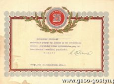 922.Telegram z okazji 25-lecia slubu (Gostyn, 16 pazdziernika 1931 r.)