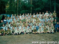 9232.Gostynska Druzyna Harcerska Mlodziezowej Sluzby Ruchu na obozie w Ostrowie