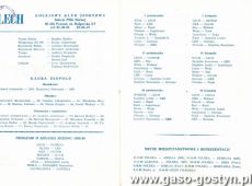 926.Program meczu Lech Poznan- Olimpia Poznan, w skladzie Lecha awizowany byl Andrzej Juskowiak - wychowanek Kani Gostyn (2 sierpnia 1989 r.)