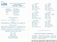 926.Program meczu Lech Poznan- Olimpia Poznan, w skladzie Lecha awizowany byl Andrzej Juskowiak - wychowanek Kani Gostyn (2 sierpnia 1989 r.)