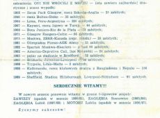 927.Program meczu Lech Poznan- Olimpia Poznan, w skladzie Lecha awizowany byl Andrzej Juskowiak - wychowanek Kani Gostyn (2 sierpnia 1989 r.)