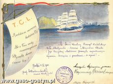 931. Telegram slubny (Gostyn, 1931 r.)