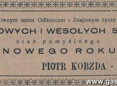 931. Zyczenia noworoczne z Oredownika Gostynskiego (Gostyn, 1938 r.)