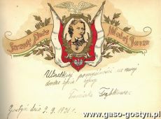 932. Telegram slubny (Gostyn, 1931 r.)