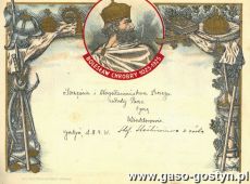 934. Telegram slubny (Gostyn, 1931 r.)