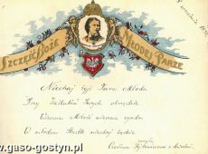 935. Telegram slubny (Gostyn, 1931 r.)