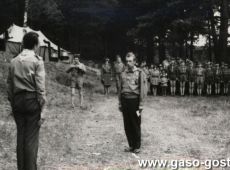 9370.Oboz Hufca Gostyn nad Jeziorem Stradunskim (w poblizu miejscowosci Stradun i Smolarnia) niedaleko Trzcianki (3-24 lipca 1965 r.)