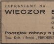 941. Zaproszenie na wieczor sylwestrowy (Gostyn, 1938 r.)