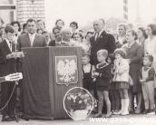 96.Dnia 02.09.1965 roku uroczystosc otwarcia Szkoly nr 3 w Gostyniu ( w imieniu uczniow przemawia Marek Wojciechowski )