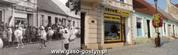 96.Pochod wiekow na gostynskim Rynku w Gostyniu (1966r.) i Rynek w 2014r.