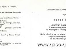 966. 150 rocznica powstania Kasyna Gostynskiego (1985r.)