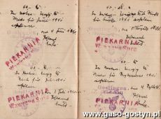 978.Ksiazeczka czynszowa Lorenza (Wawrzyna) Sury comiesiecznego placenia czynszu w wysokosci 40 marek od grudnia 1940 r. do stycznia 1945 r. (Gostyn, 1940-1945 r.)
