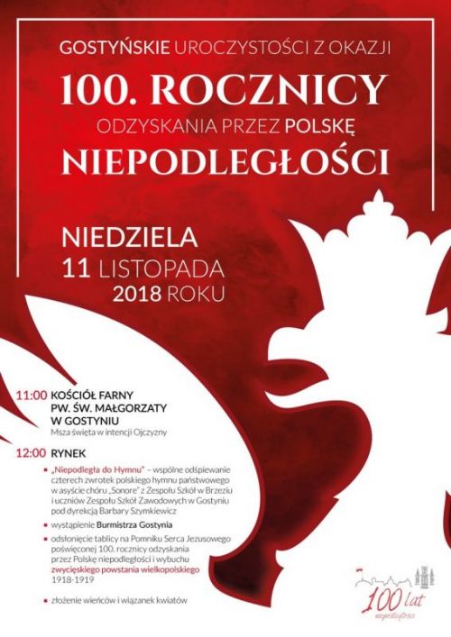 Plakat A3 100 Lecie Niepodleglosci